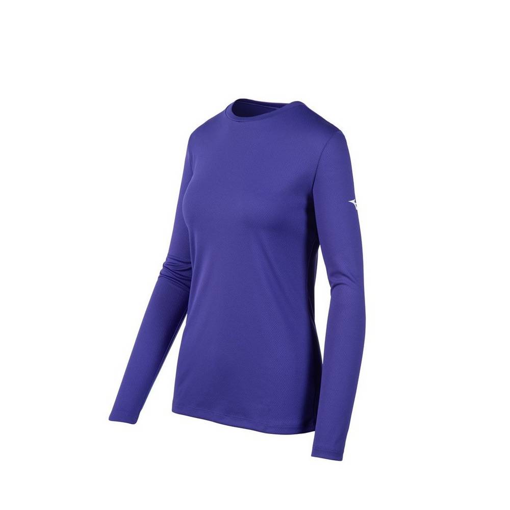 Maglietta Mizuno Long Sleeve Donna - Viola - 59401-UFOB